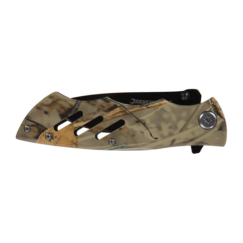 Silverline Folding Camouflage Pocket Knife 195mm 746410