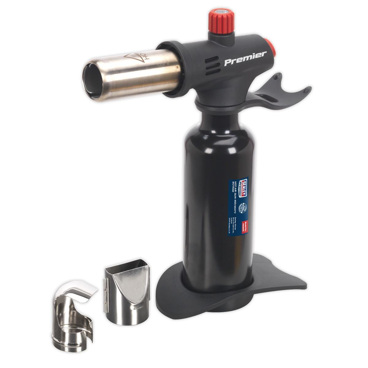 Sealey Premier Heavy Duty Adjustable Flame Butane Hot Air Gun 450/550°C