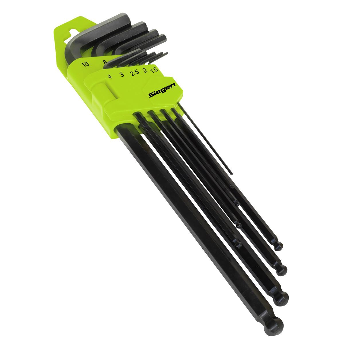 Siegen by Sealey Ball-End Hex Key Set 9pc Extra-Long Metric