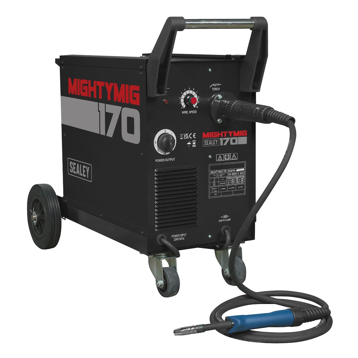 Sealey Professional Gas/Gasless MIG Welder 170A with Euro Torch 