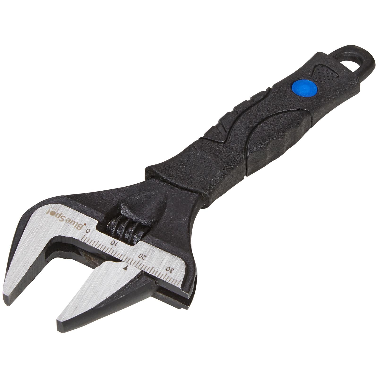 BlueSpot Adjustable Wrench Wide Jaw 150mm 6in Jaw Capacity 34mm