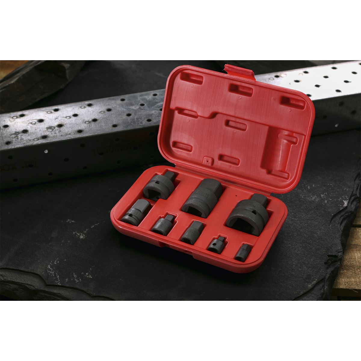 Sealey 8 Piece Impact Socket Adaptor Reducer Set  1/4" 3/8" 1/2" 3/4" 1 