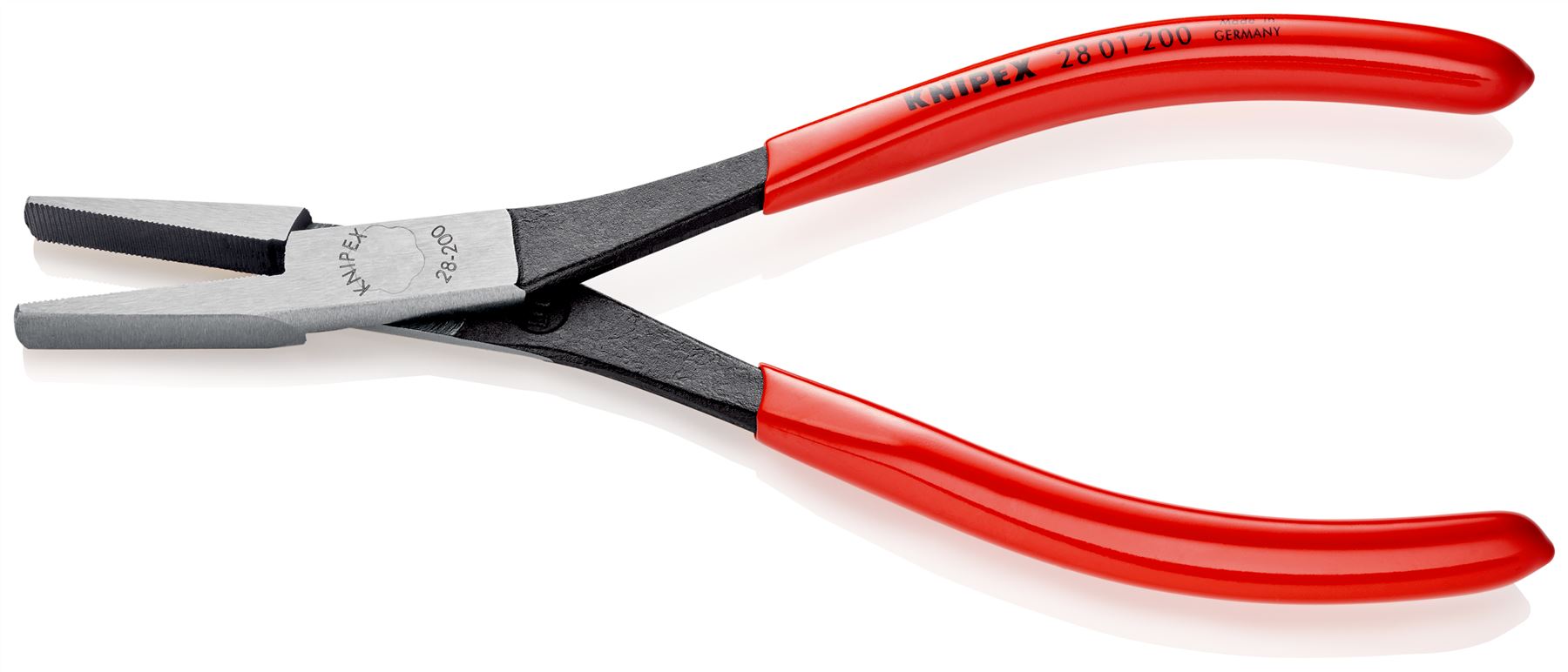 KNIPEX Long Reach Needle Nose Pliers 200mm Plastic Coated 28 01 200