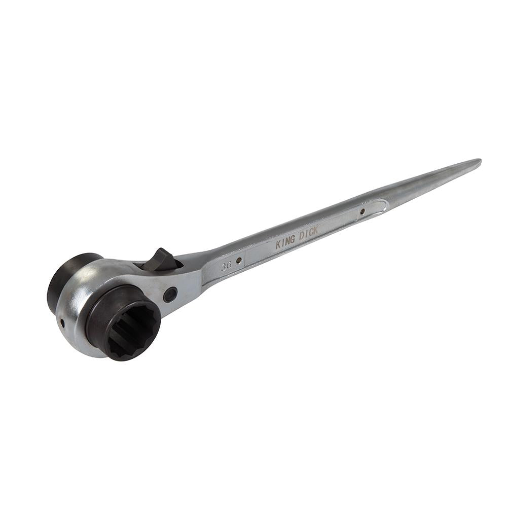 King Dick Ratchet Podger Spanner Metric - Choose Size  White Rose Tools