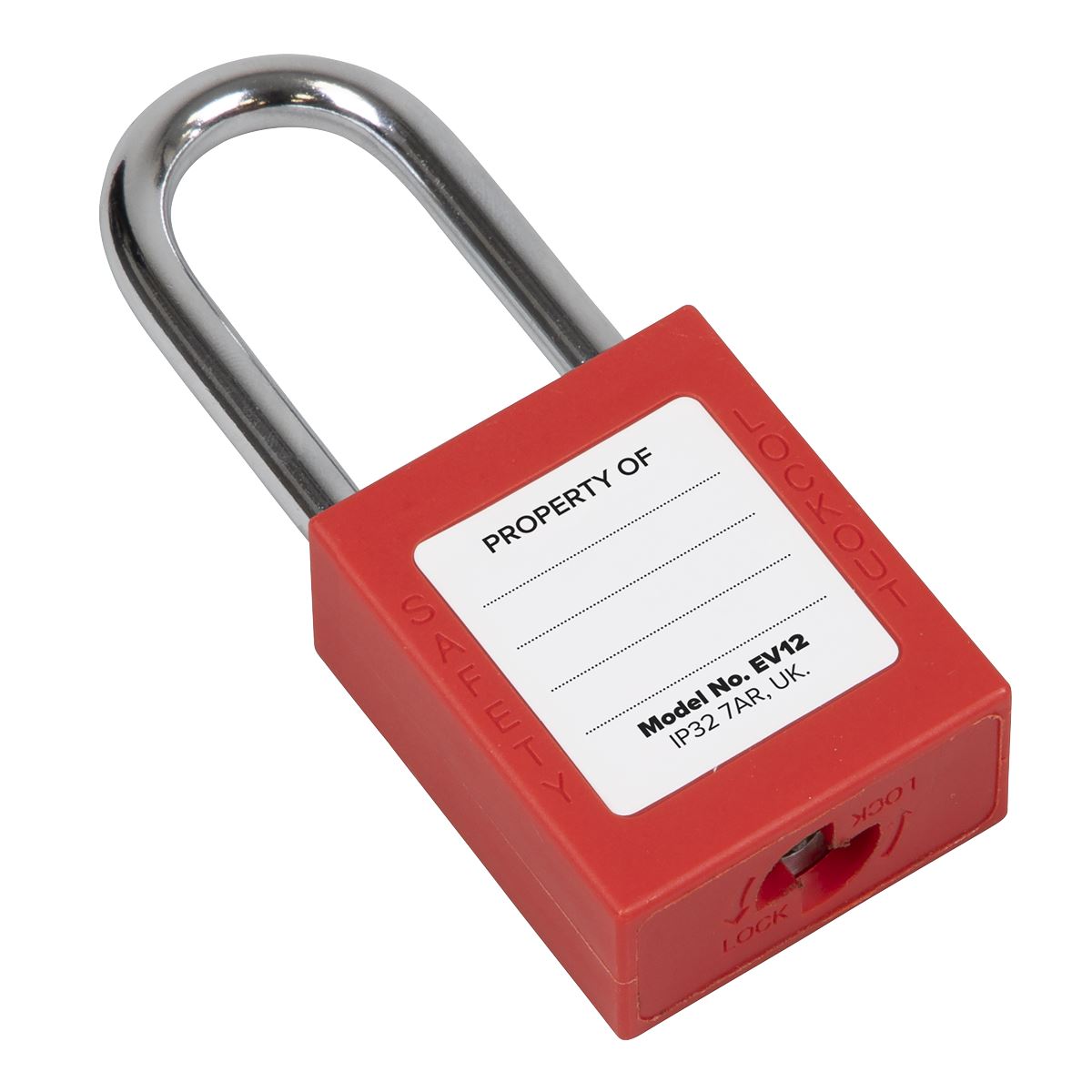 Sealey Safety Lockout Padlock  White Rose Tools