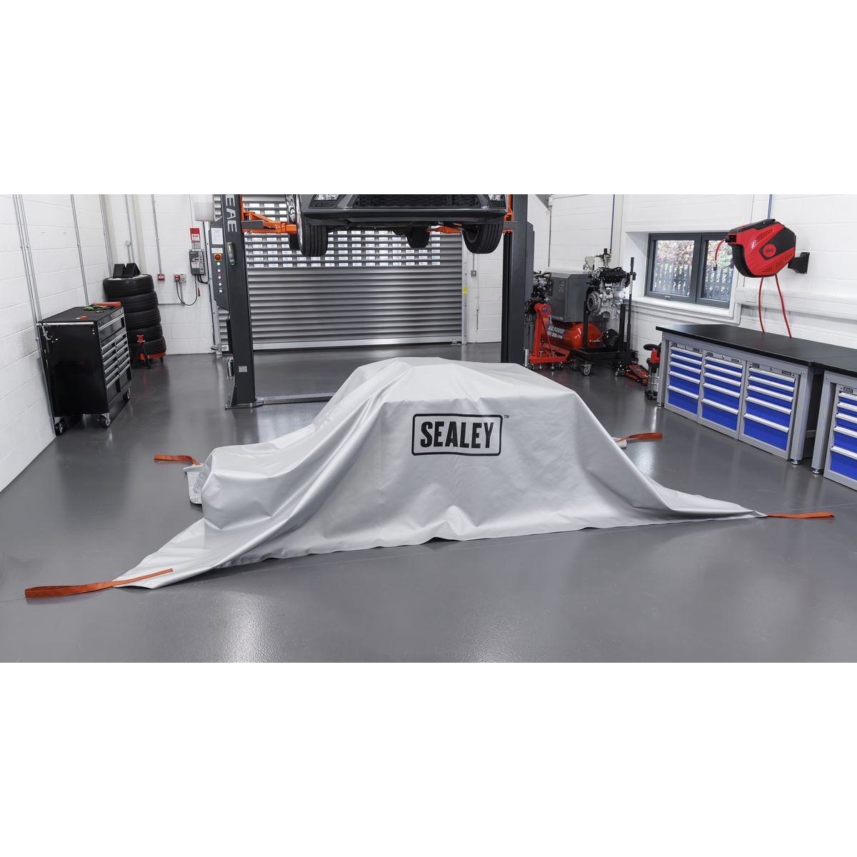 Sealey Silicone-Coated Lithium Battery Fire Safety Blanket 3 x 4m