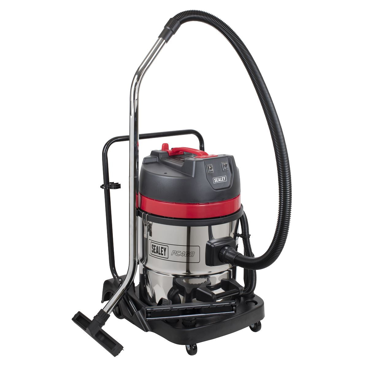 Sealey Vacuum Cleaner Wet & Dry 60L Stainless Steel Drum 2400W/230V