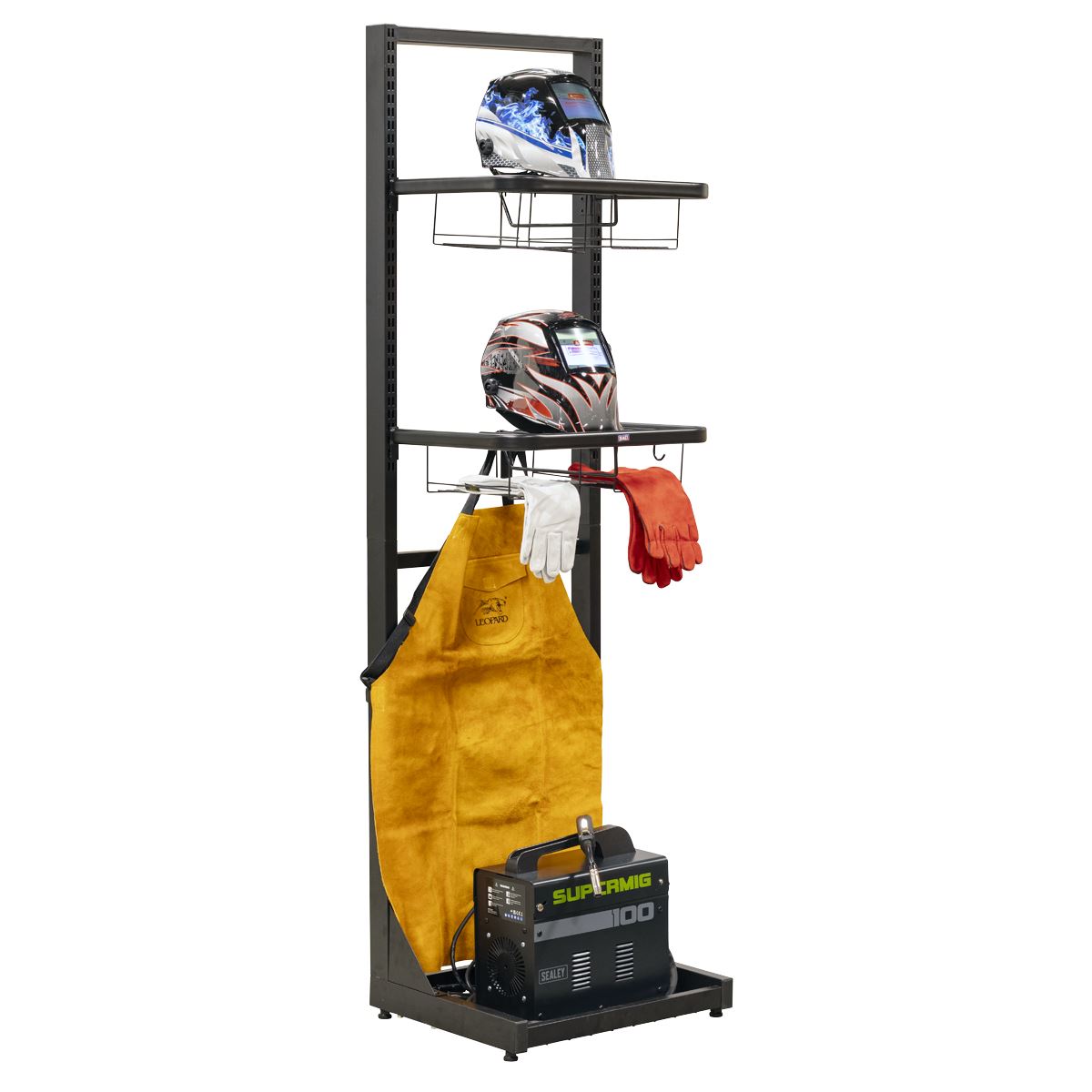 Sealey Motorcycle Helmet & Gear Tidy, Freestanding 