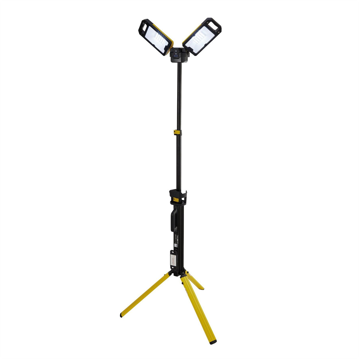 Draper 230V SMD LED Rechargeable Tripod Site Light 50W 5000 Lumens Charging Adaptor Supplied 13885  White Rose Tools