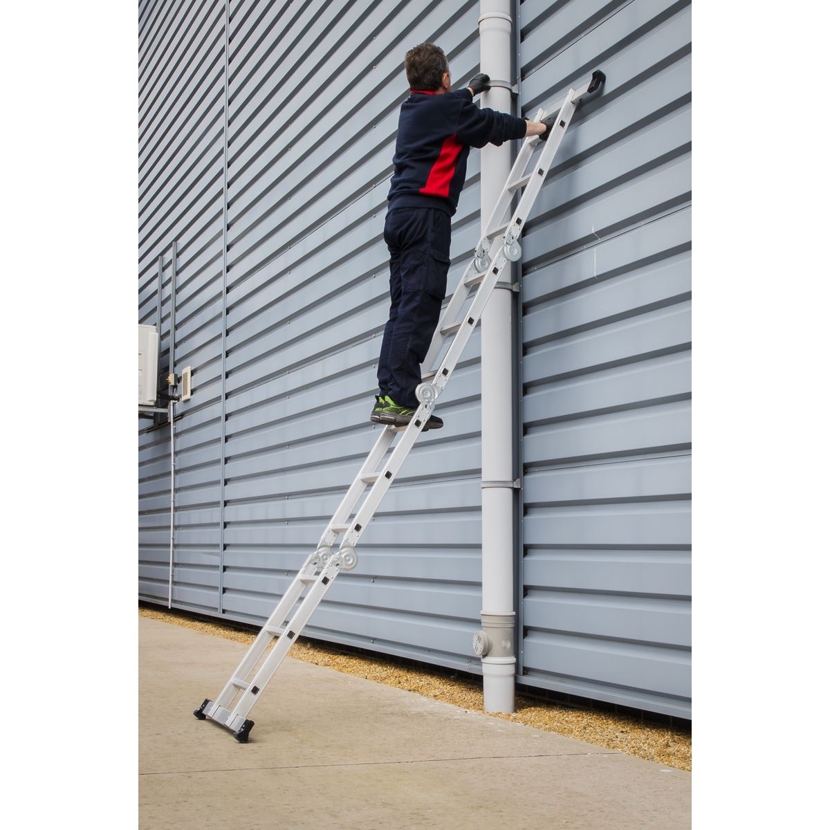 Sealey Aluminium Folding Platform Ladder 4-Way EN 131 