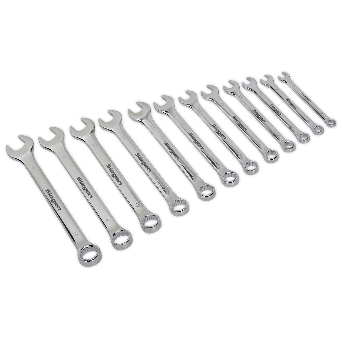 Siegen by Sealey Combination Spanner Set 12pc Metric