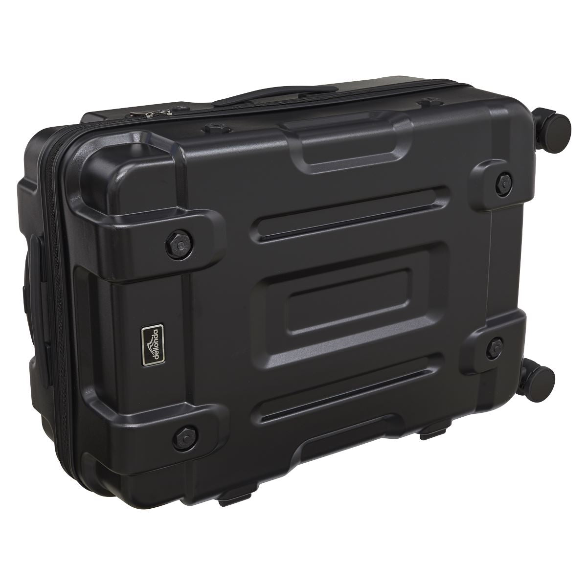 Dellonda 3-Piece Lightweight ABS Luggage Set  - 20", 24", 28" - Black - DL10