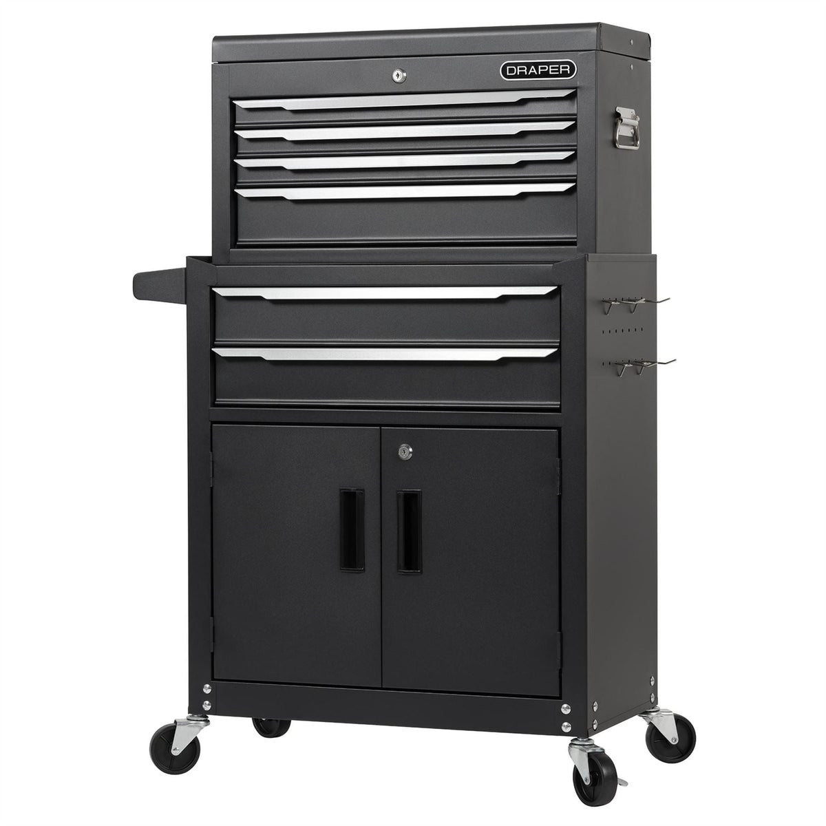 Draper Combined Roller Cabinet and Tool Chest 6 Drawer 24" 30680  White Rose Tools