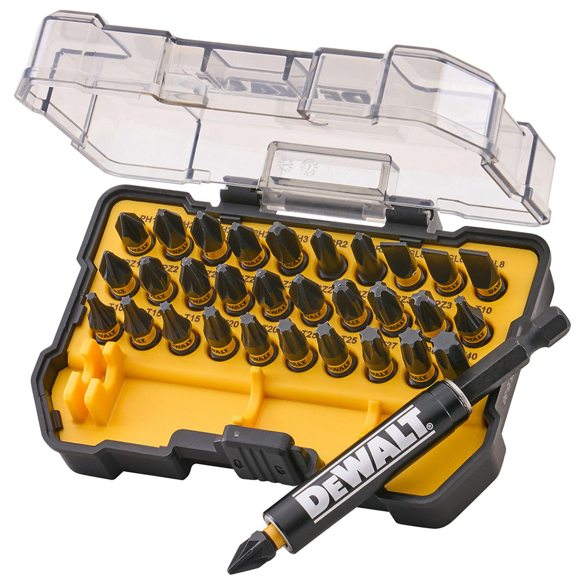 DeWalt 32 Piece FlexTorq Impact Screwdriver Bit Set DT70585T  White Rose Tools