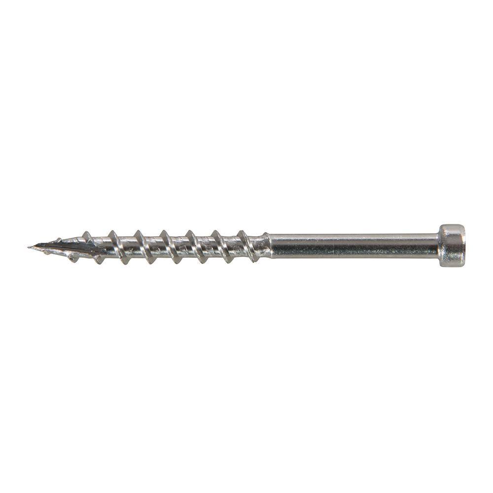 Triton Stainless Steel Pocket-Hole Screws Pan Head Coarse SS Deck 8 x 2" 500pk 703052