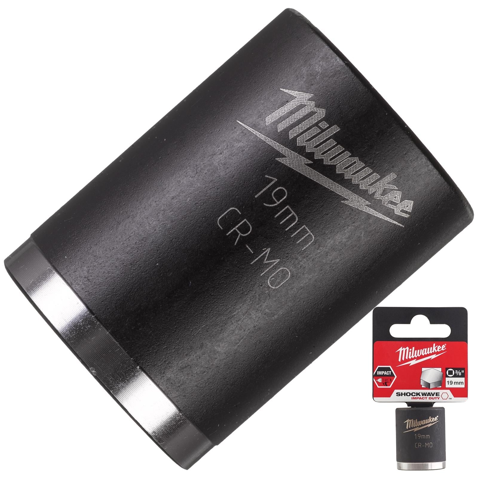 Milwaukee Impact Sockets 3/8" Drive Shockwave Impact Duty 