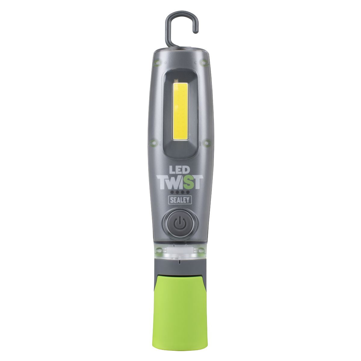 Sealey LED Twist Rechargeable Inspection Light 8W COB & 1W SMD  White Rose Tools