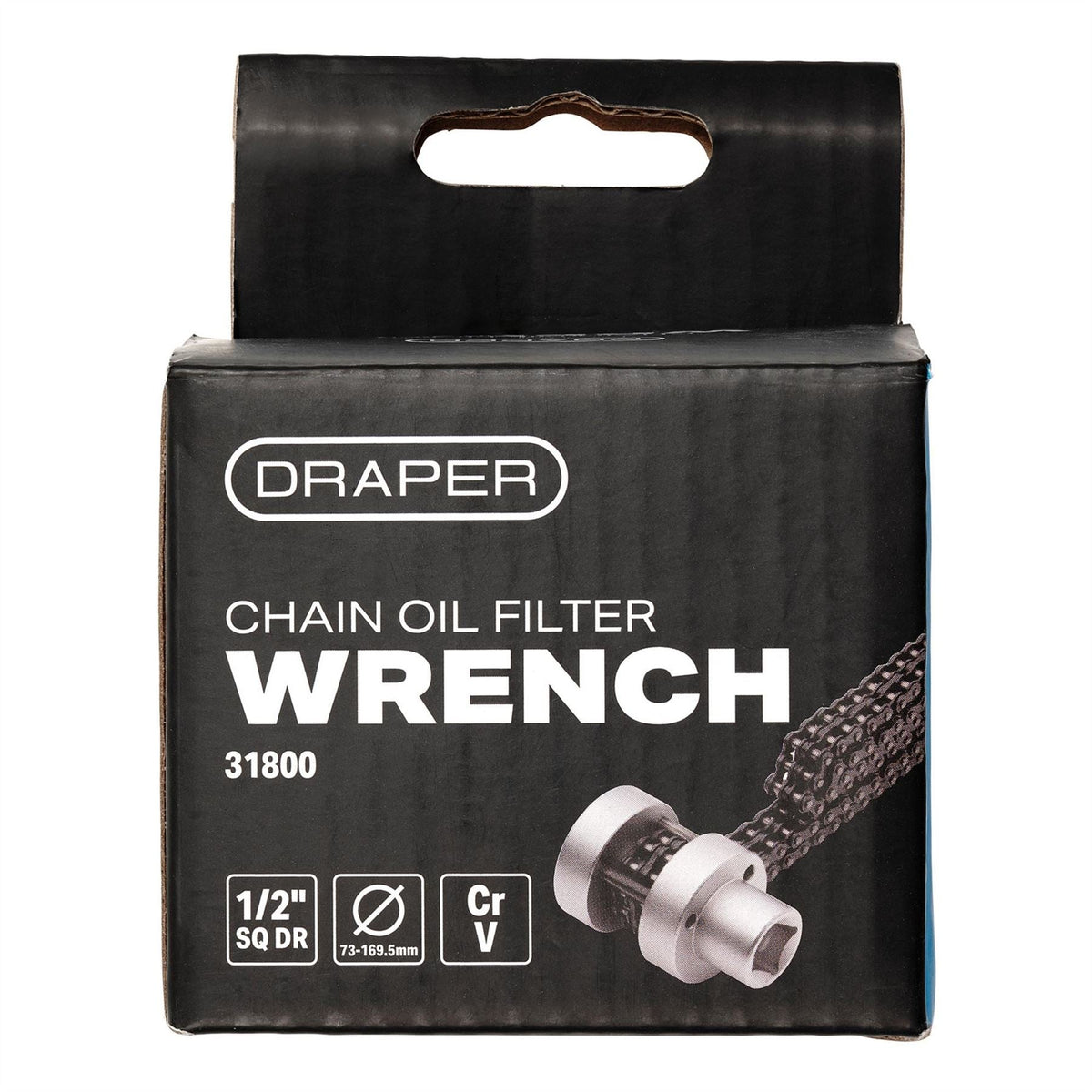 Draper Chain Oil Filter Wrench 1/2" Sq. Dr. 31800  White Rose Tools