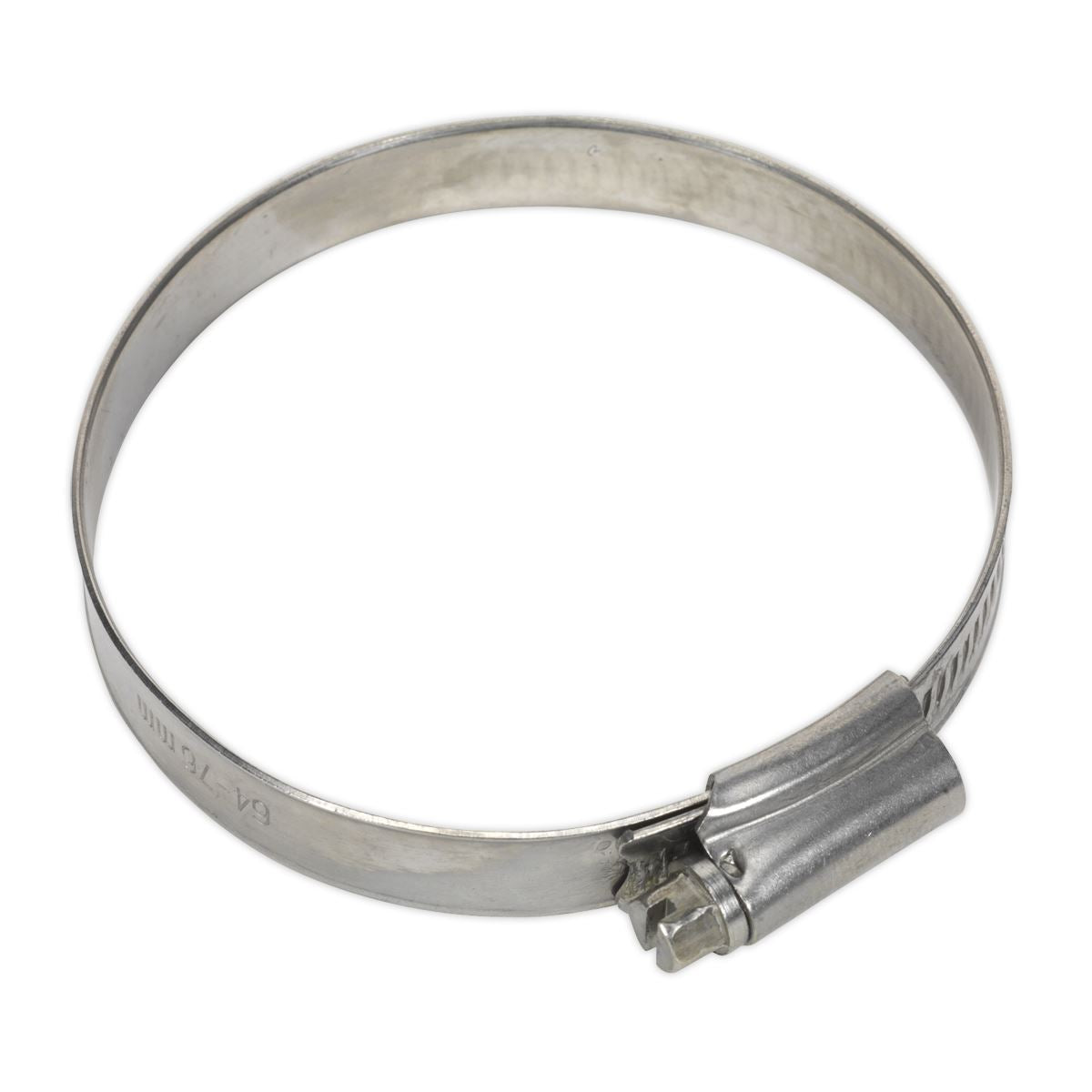 Sealey Hose Clip Stainless Steel Ø64-76mm Pack of 10