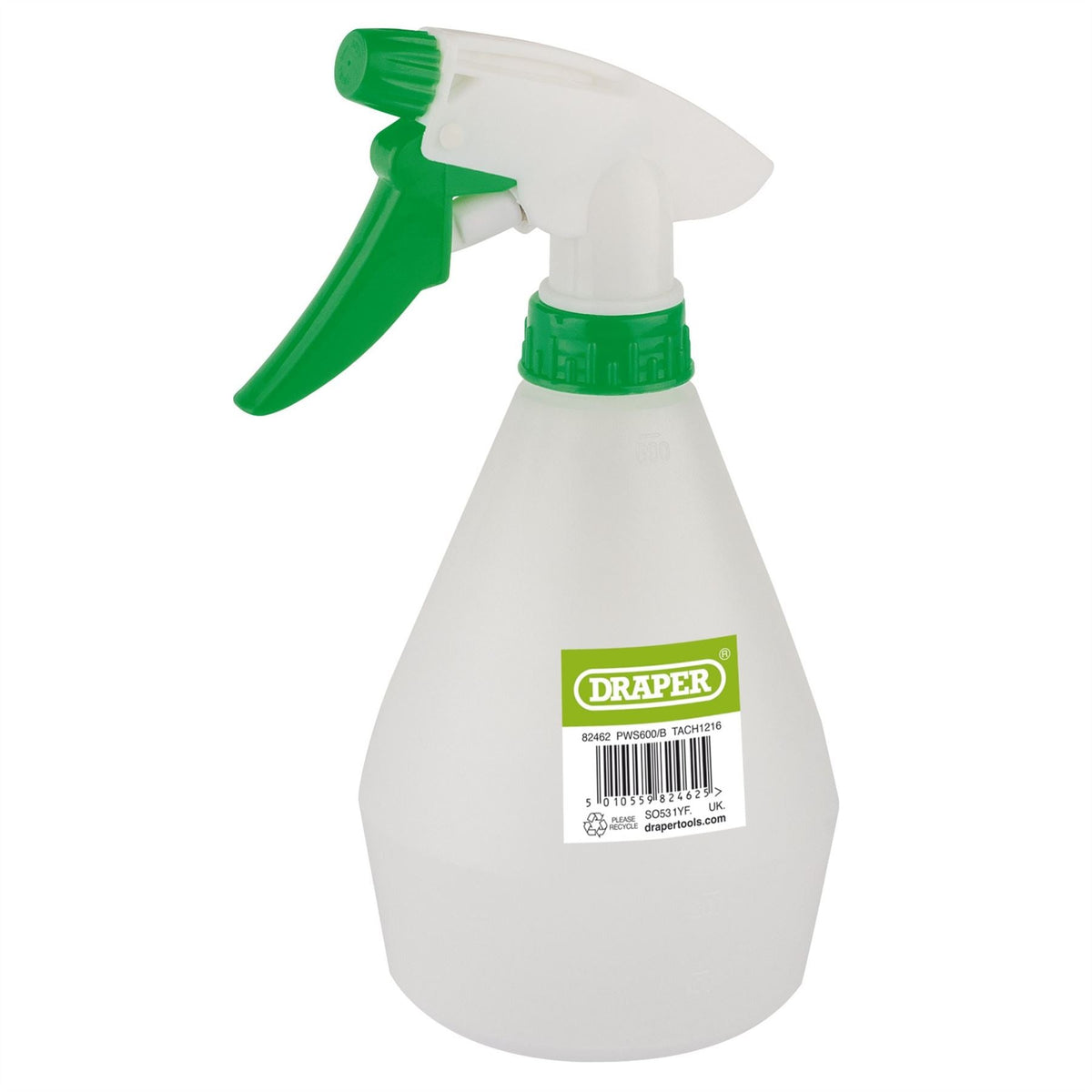 Draper Plastic Spray Bottle 500ml 82462  White Rose Tools