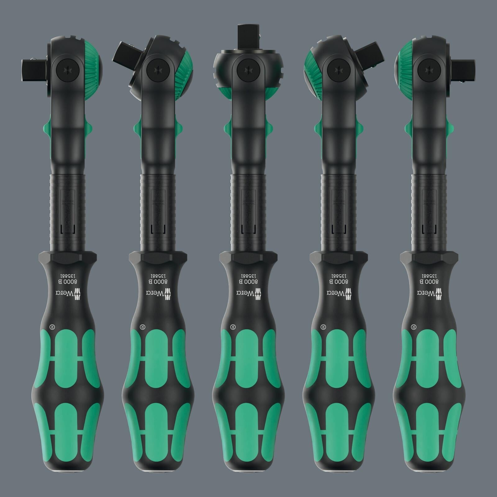 Wera Ratchet Wrench 8000 B Black Edition Zyklop Speed Ratchet with 3/8" Drive  White Rose Tools
