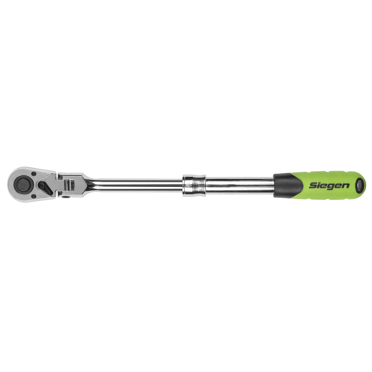 Siegen by Sealey Siegen Extendable Flexi-Head Ratchet Wrench 1/2"Sq Drive  White Rose Tools