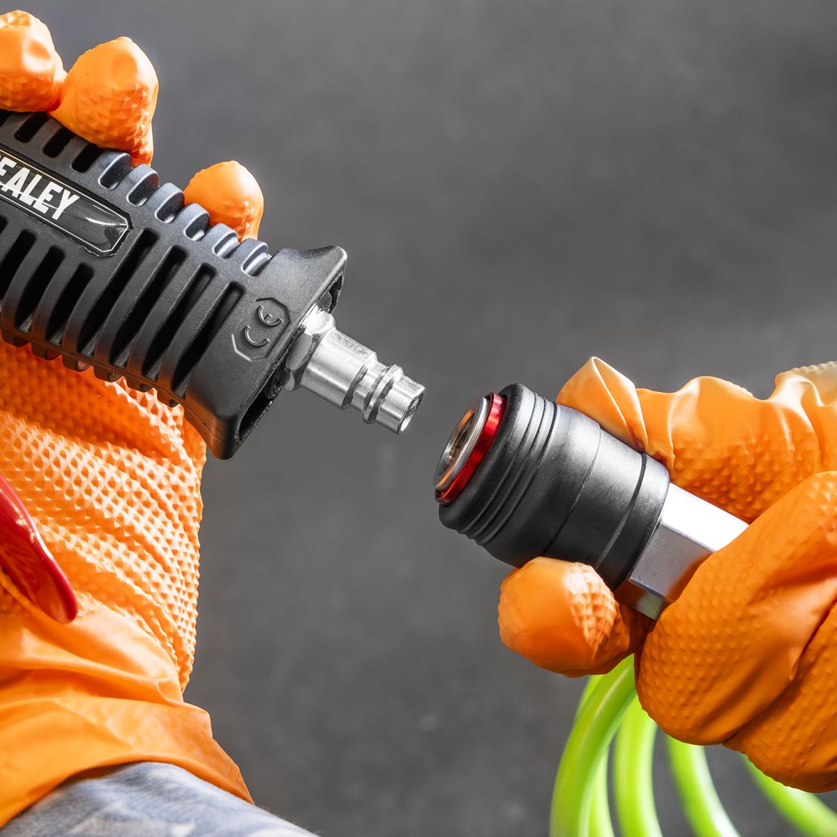 Sealey Tyre Inflator with Push-On Connector
