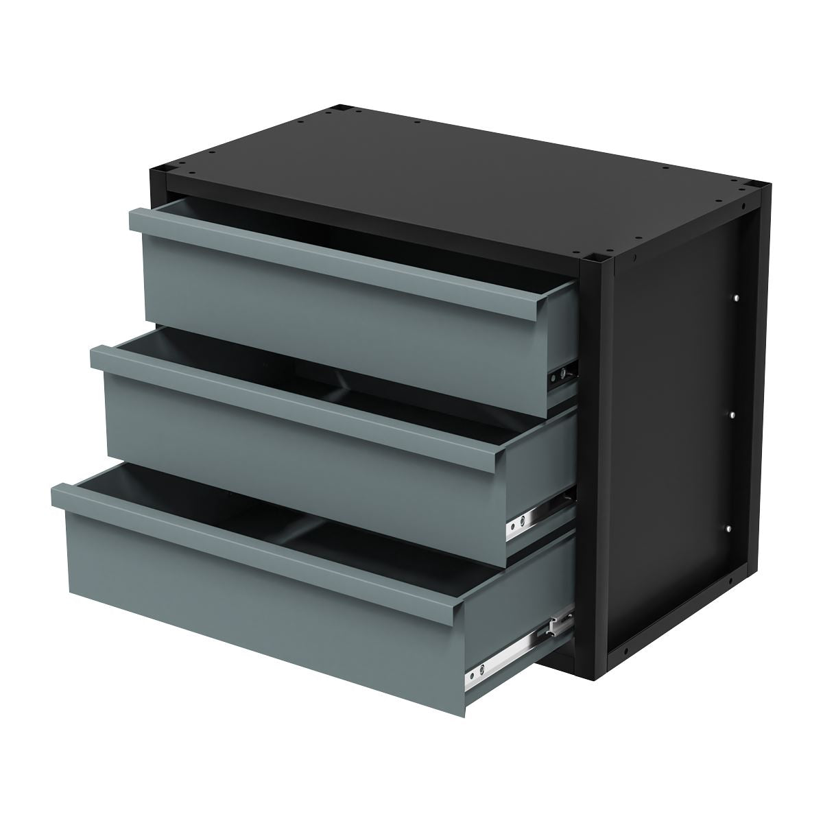 Sealey Modular Racking Mid Unit 3 Drawers 580mm  White Rose Tools