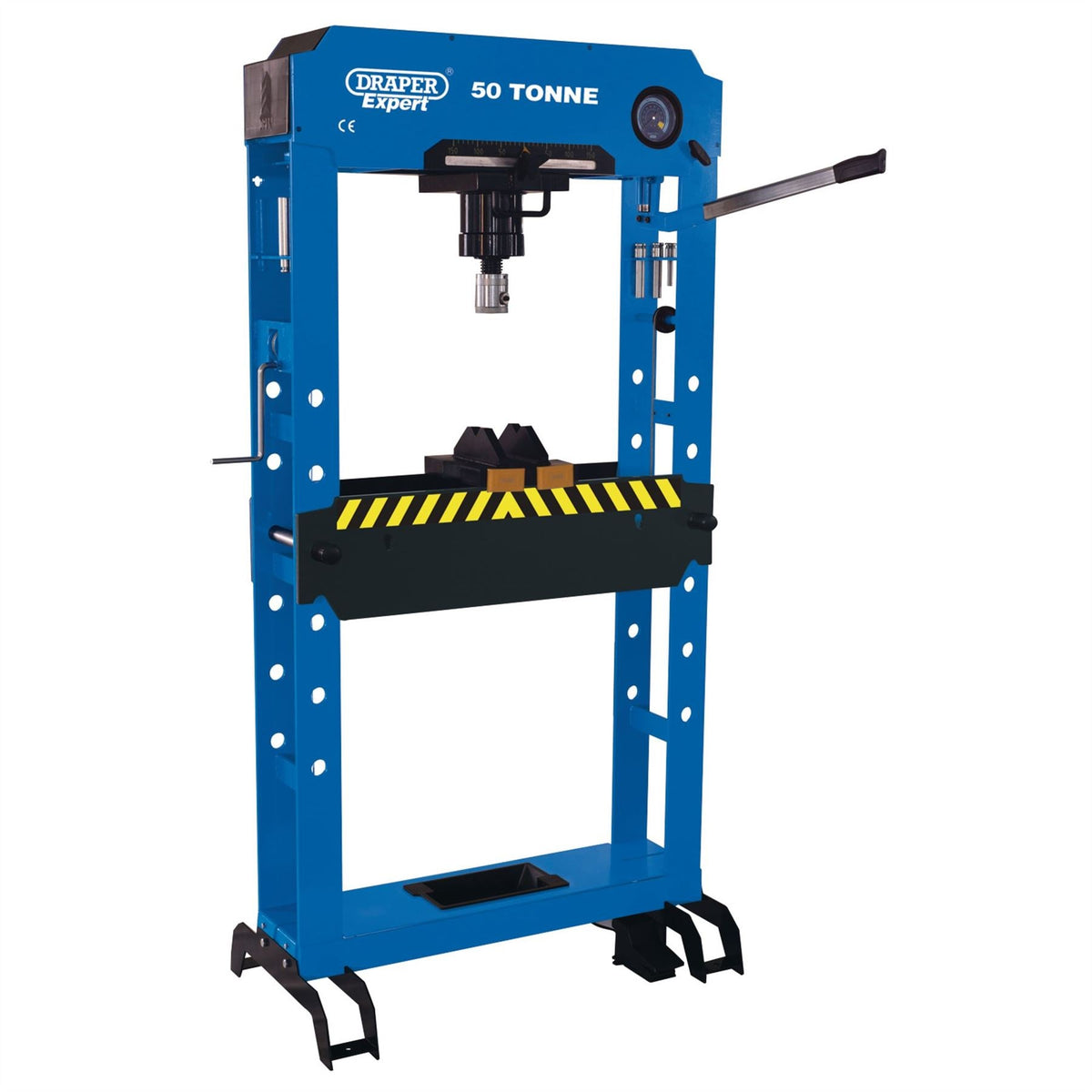Draper Expert Pneumatic/Hydraulic Floor Press 50 Tonne 35582  White Rose Tools