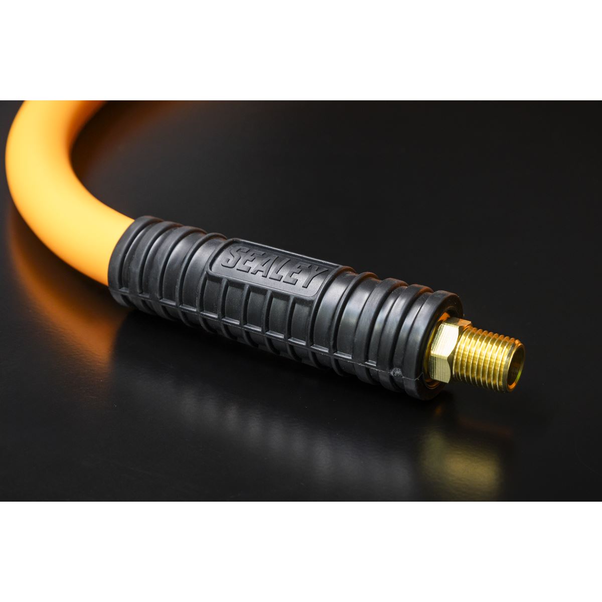 Sealey 10m x Ø10mm Hybrid High Visibility Air Hose with 1/4" BSP Unions