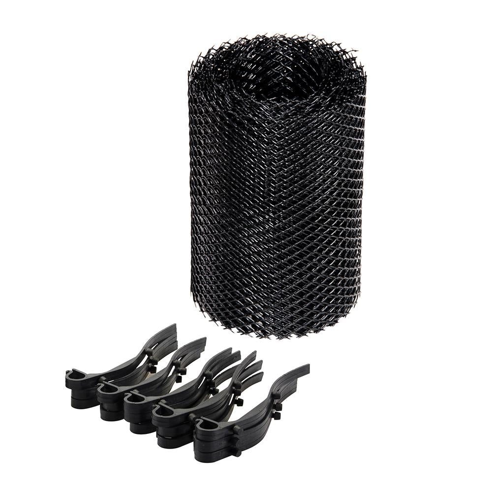 Silverline 5m x 160mm Gutter Guard Non-Corrosive Debris Prevention Filter