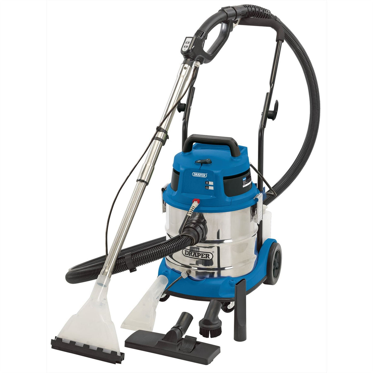 Draper 3 in 1 Wet and Dry Shampoo/Vacuum Cleaner 20L 1500W 75442  White Rose Tools