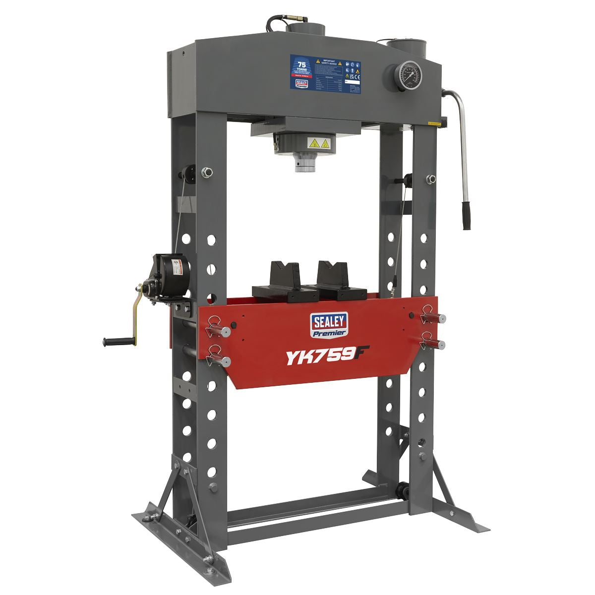 Sealey Premier Premier Hydraulic Floor Type Press 75 Tonne