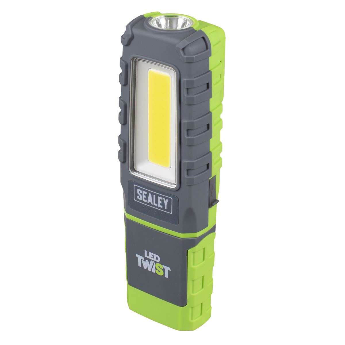 Sealey LED Twist Rechargeable Inspection Light 5W COB & 1W SMD  White Rose Tools