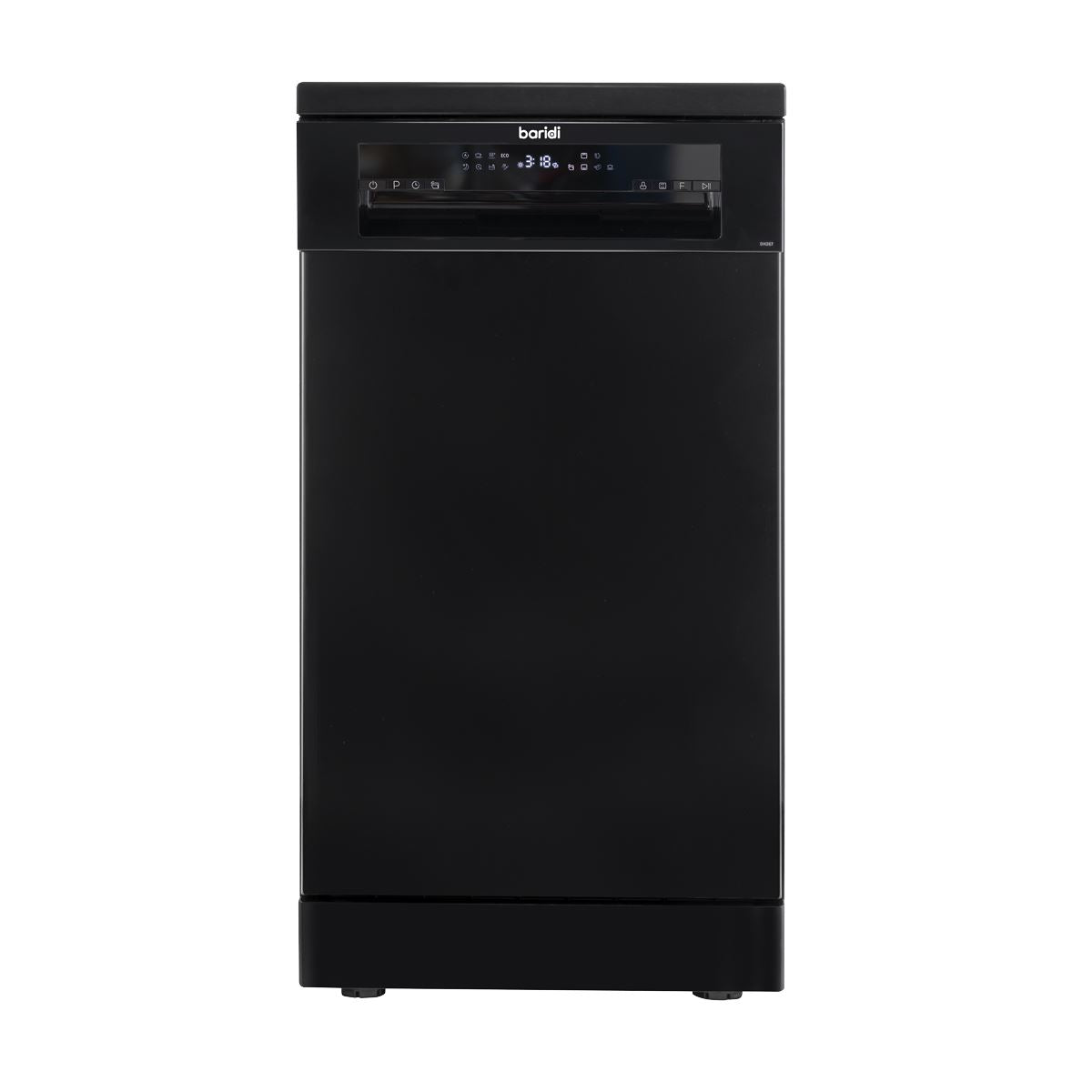 Baridi Slimline Freestanding Dishwasher 45cm Wide 10 Place Settings - Black