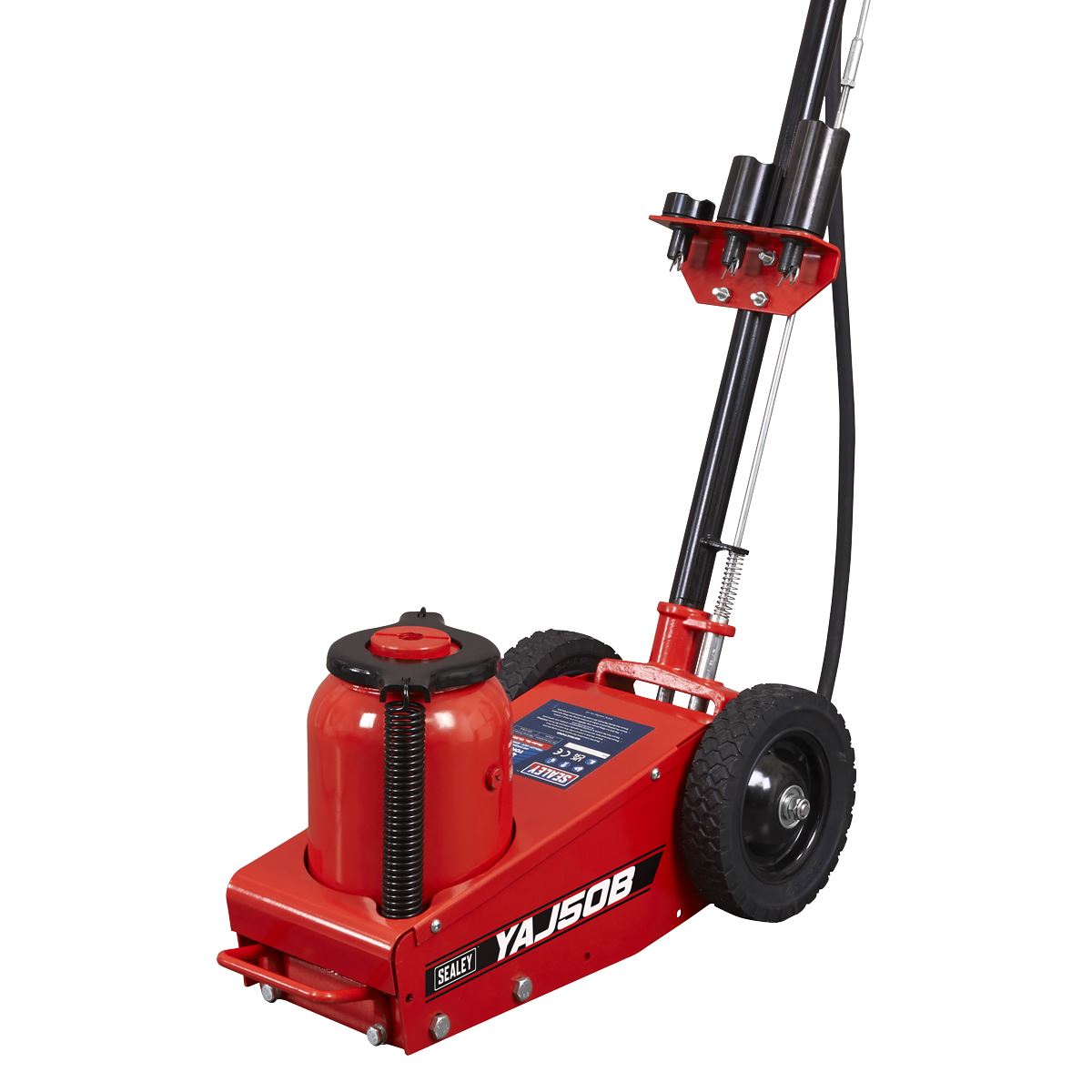 Sealey Air Operated Single Stage Trolley Jack 50 Tonne  White Rose Tools