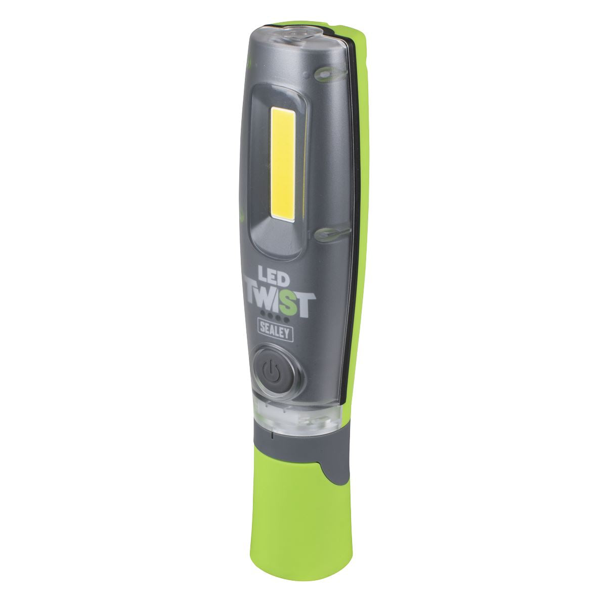 Sealey LED Twist Rechargeable Inspection Light 8W COB & 1W SMD  White Rose Tools