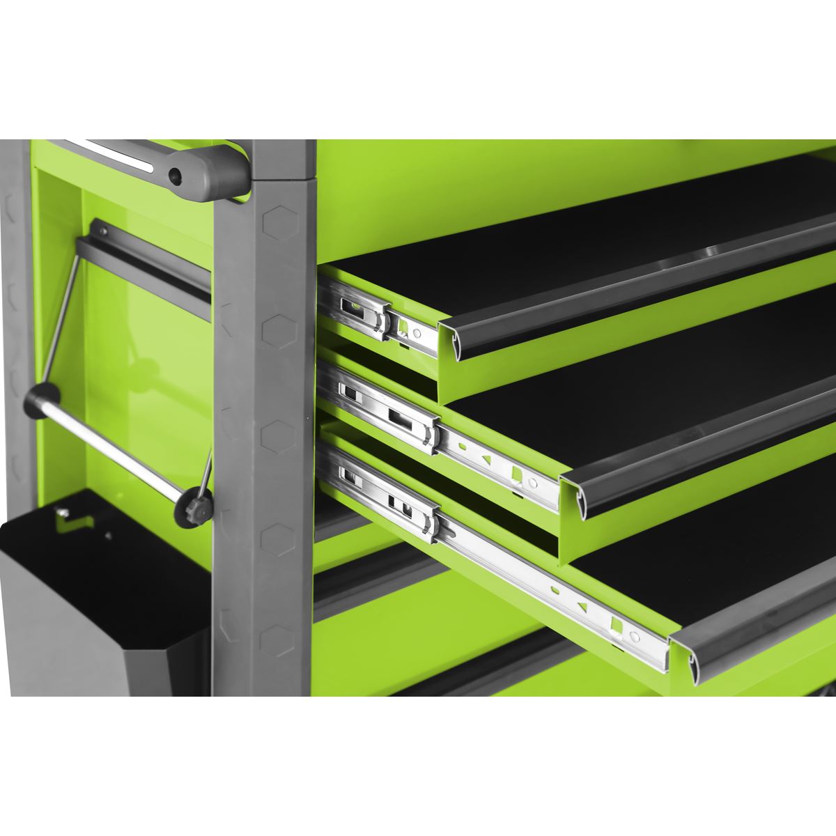 Sealey Superline Pro Tool Trolley 6 Drawer with Ball Bearing Slides - Green 