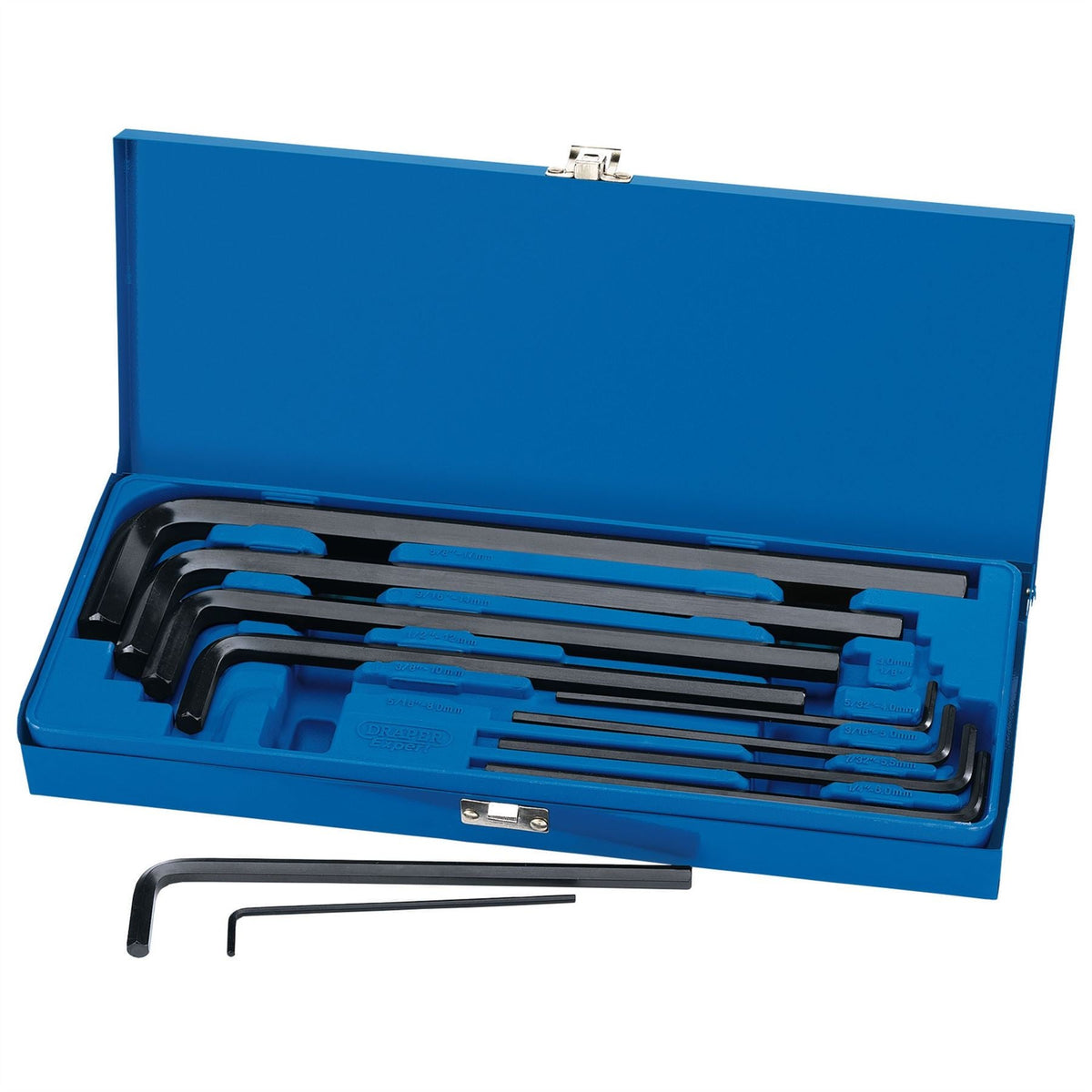 Draper Expert Metric Extra Long Hex Key Set (10 Piece) 33895  White Rose Tools