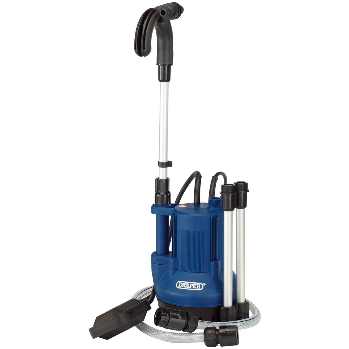 Draper Submersible Clean Water Butt Pump with Float Switch 40L/min 350W 36327  White Rose Tools