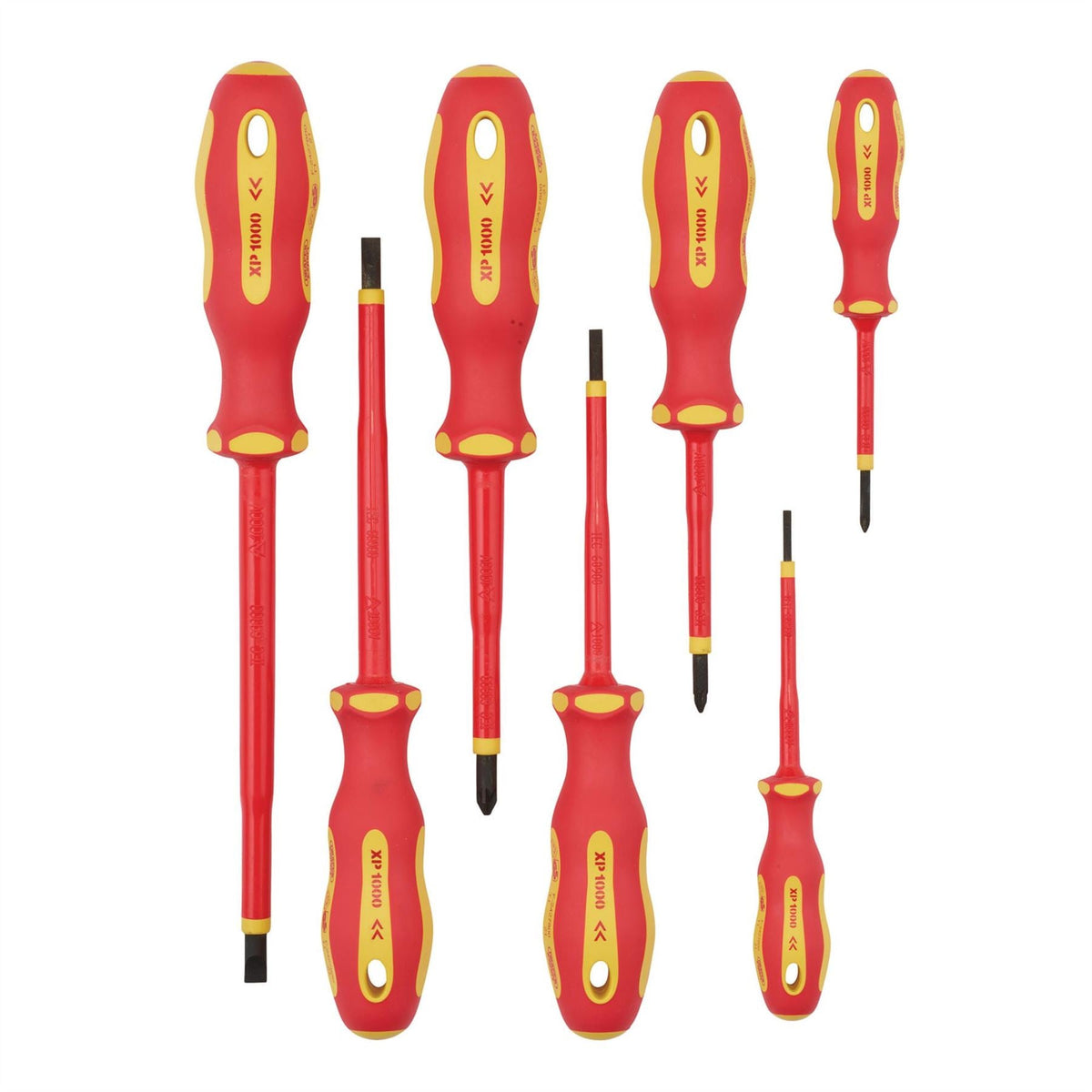 Draper XP1000 VDE Screwdriver Set (7 Piece) 64694  White Rose Tools
