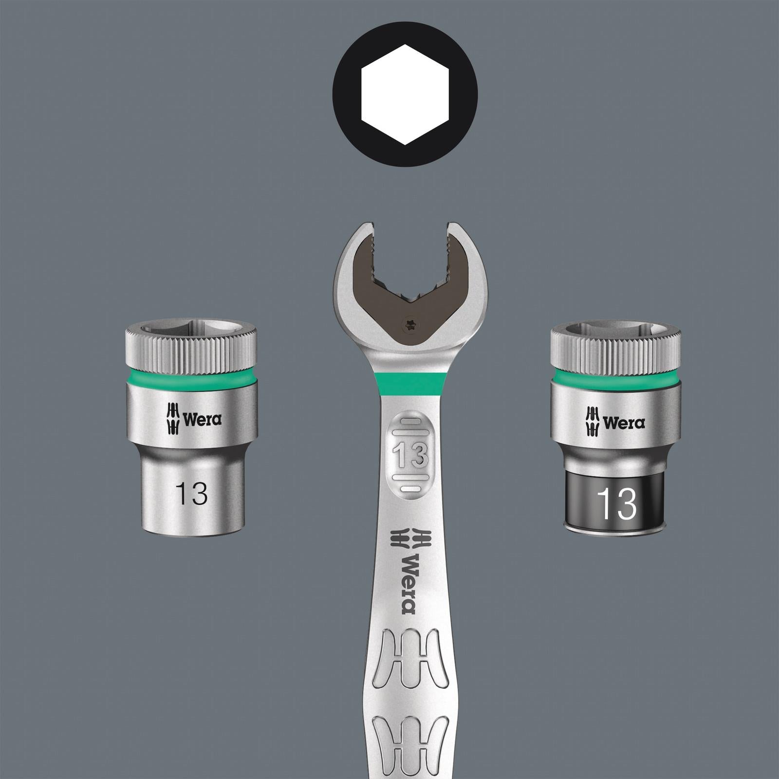Wera Impact Socket Deep 3/8" Drive 8790 B Impaktor Metric Imperial - Choose Size  White Rose Tools