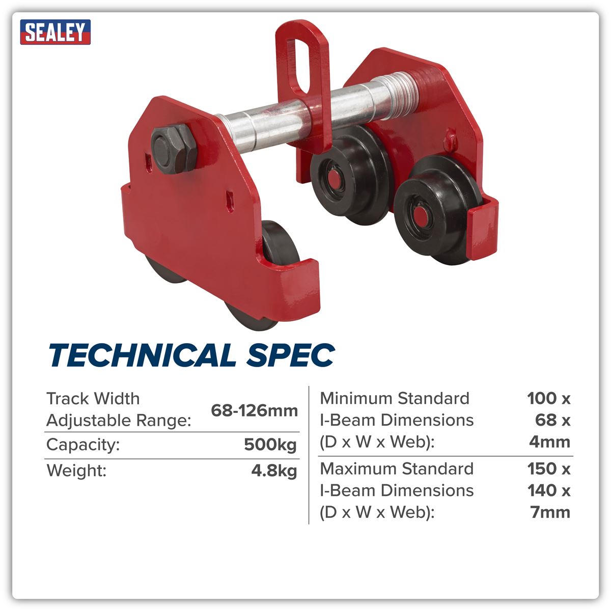 Sealey Plain Trolley 0.5 Tonne