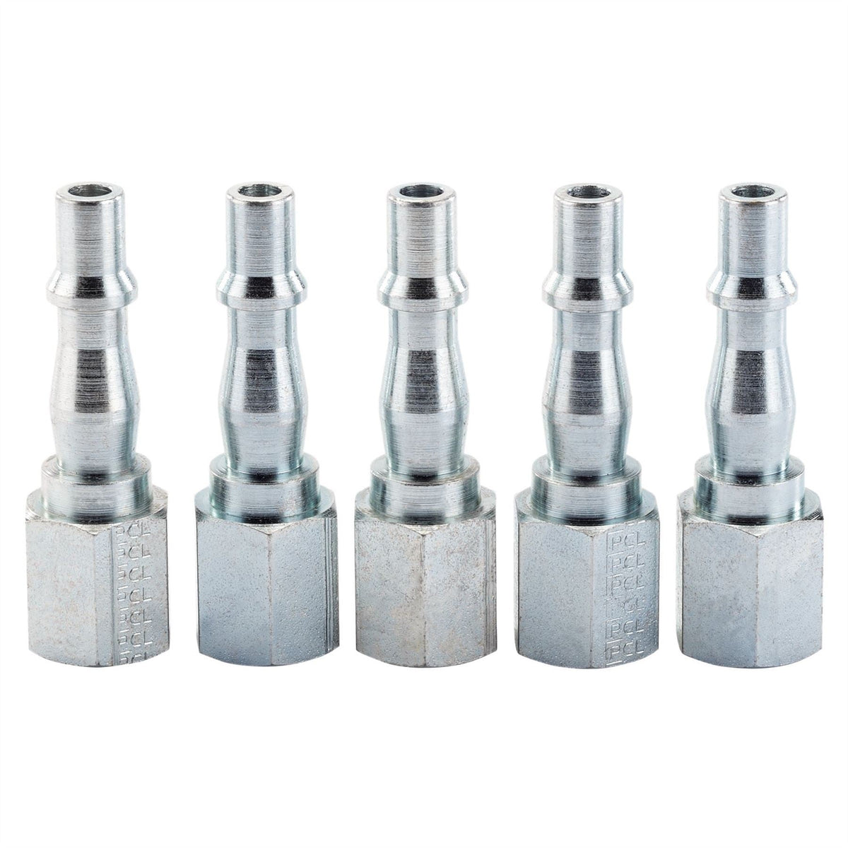 Draper 1/4" Female Thread PCL Coupling Screw Adaptor (Pack of 5) 55061  White Rose Tools