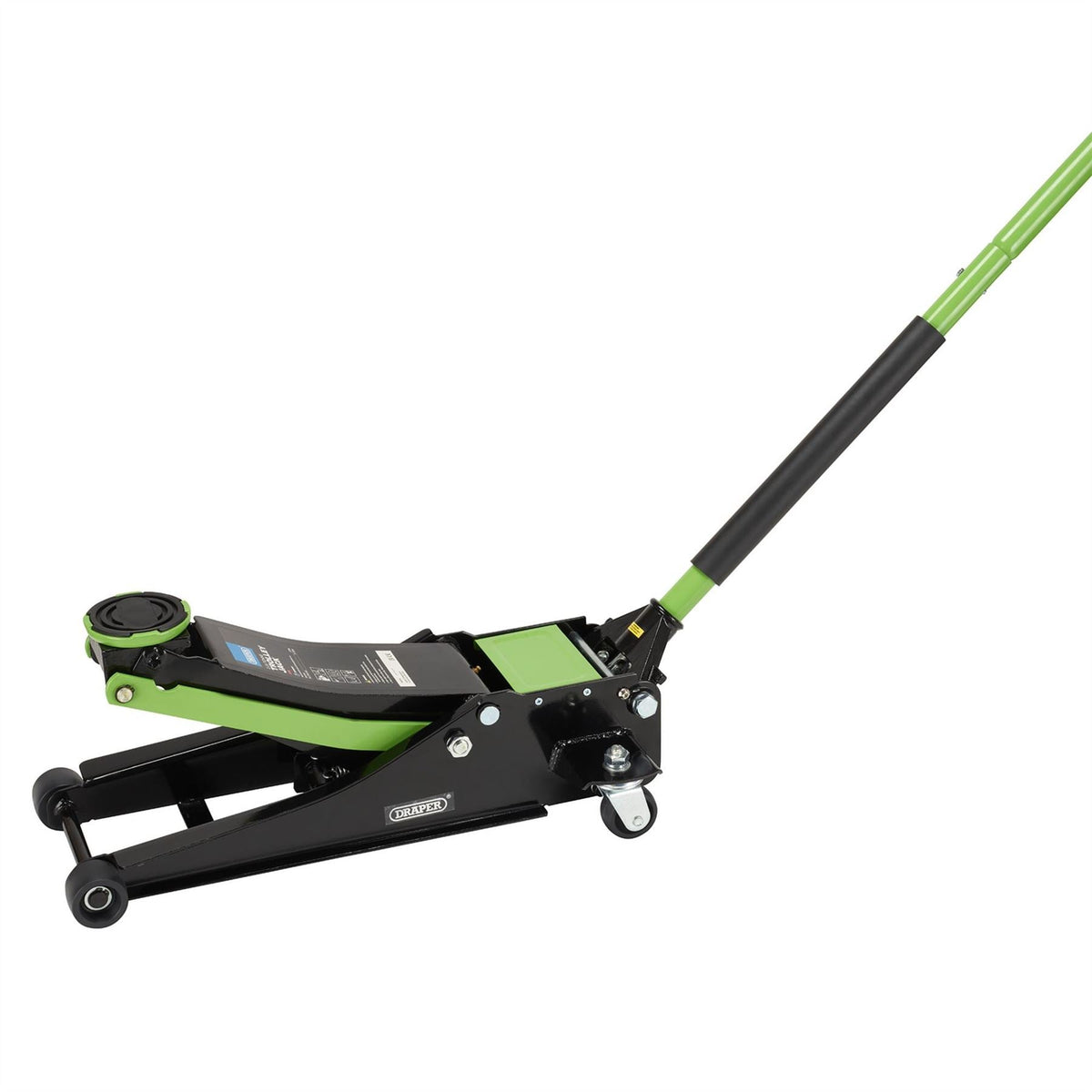 Draper Trolley Jack 2.25 Tonne Green 28466  White Rose Tools