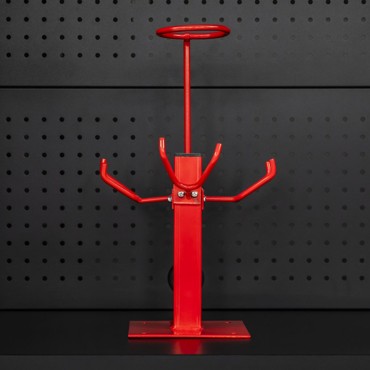 Sealey Spray Gun Holder Stand Heavy Duty 3 Gravity Feed Filter Ring Body Shop 