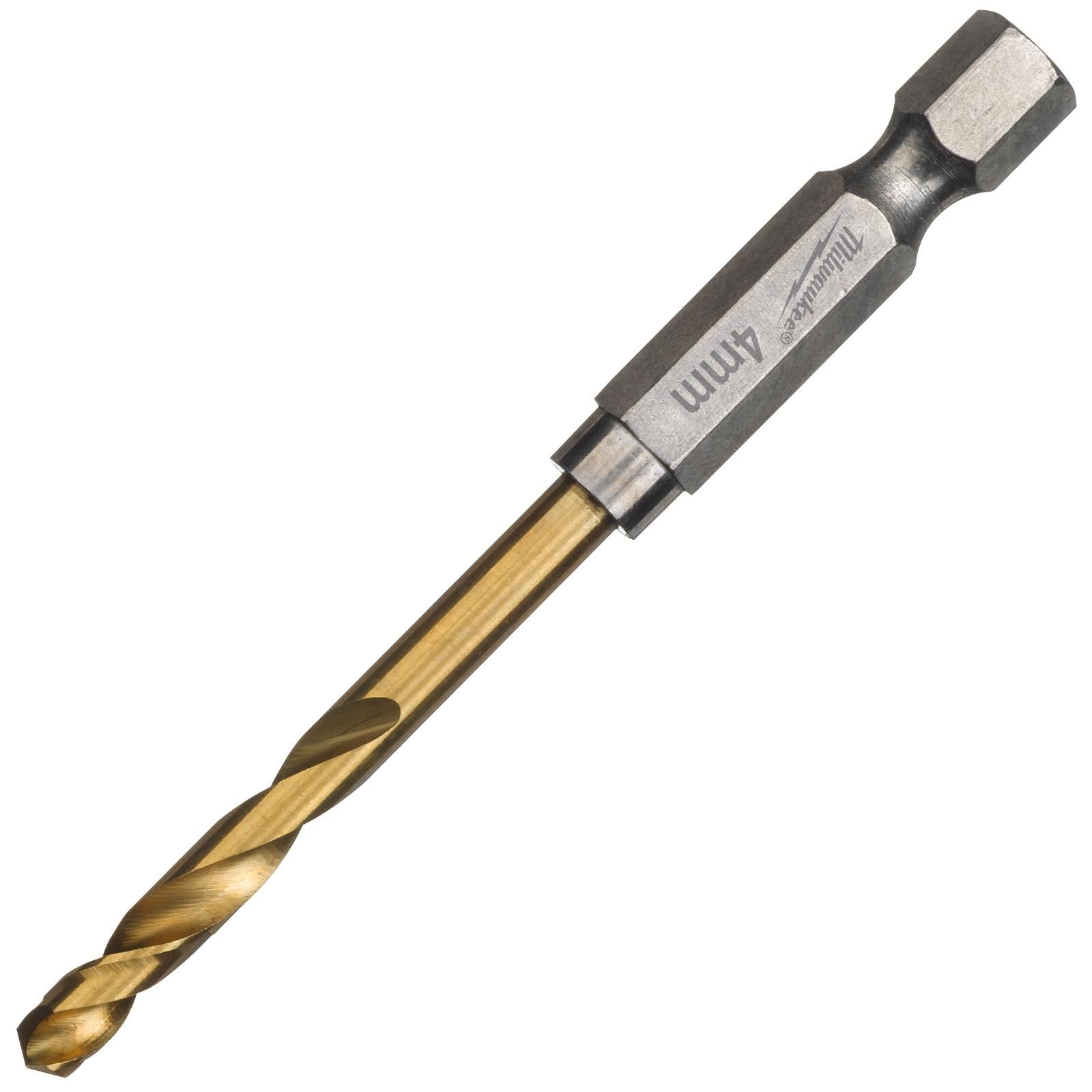 Milwaukee Red Hex Metal Drill Bits HSS Shockwave Impact Duty 1/4" Hex Shank 