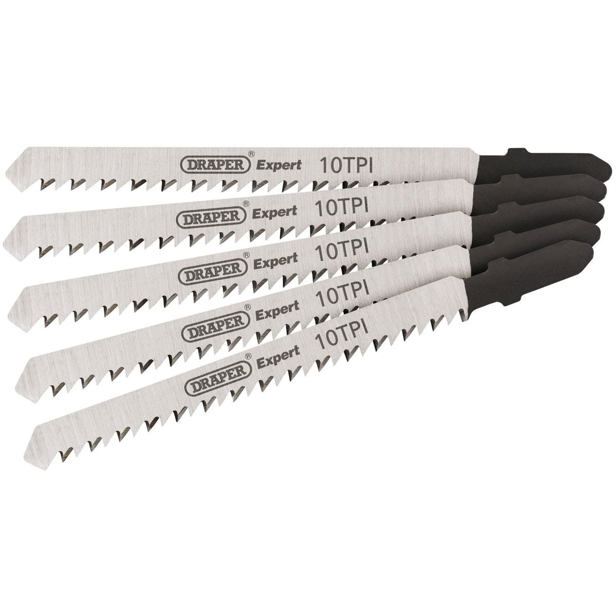 Draper Expert DT101BR Jigsaw Blade Set 100mm (5 Piece) 81718  White Rose Tools
