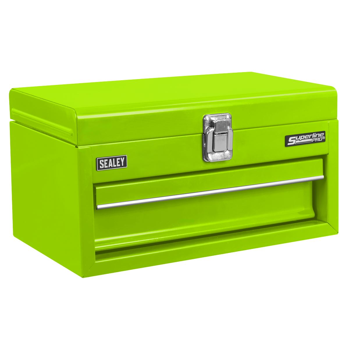 Sealey Superline Pro 1 Drawer Mini Toolbox Green  White Rose Tools