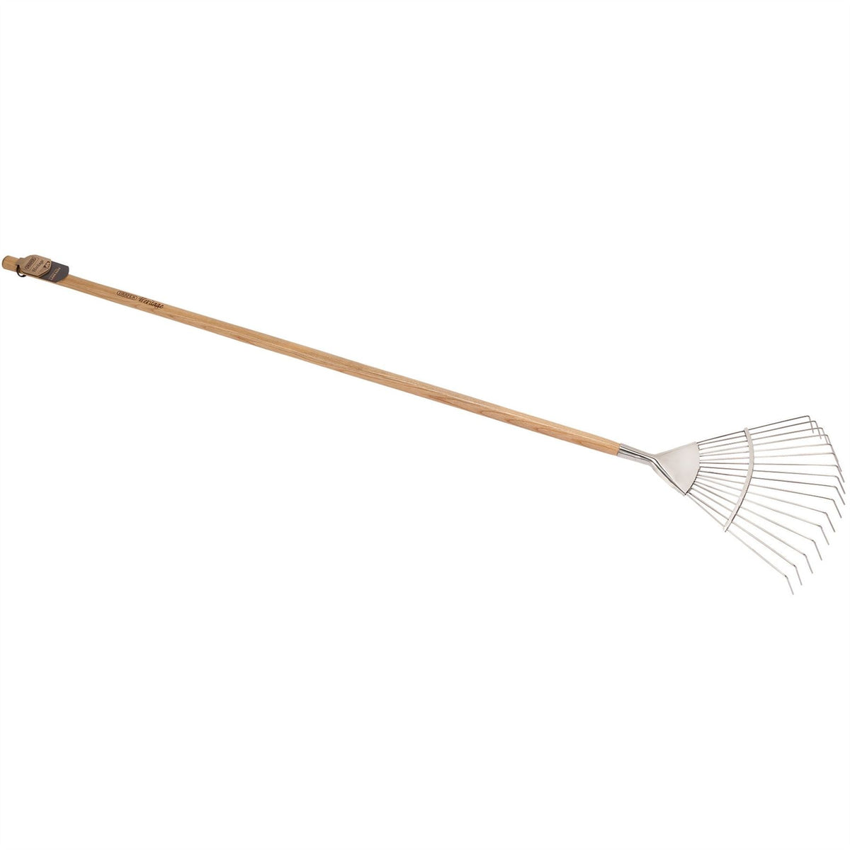 Draper Heritage Stainless Steel Lawn Rake with Ash Handle 99020  White Rose Tools